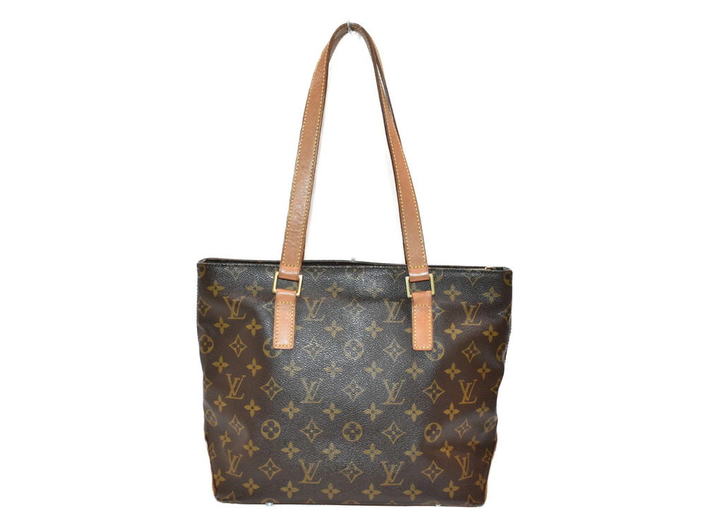 Louis Vuitton Canvas Tote Brown Cabas Work Monogram Bag Piano Brown